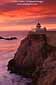 Sunset over the Camera Obscura, near the Cliff House & Ocean Beach, San Francisco, California