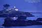 Statue of fisherman at dawn on Humboldt Bay, Eureka, California