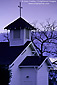Predawn light on small rural church, Oakville, Napa Valley, California