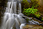 Waterfall cascade stream over rocks, Congress Trail, Giant Forest, Sequoia National Park, California