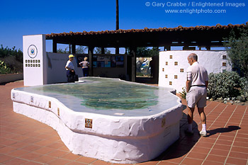 Picture: Tile map of Catalina Island at the Airport in the Sky, Catalina Island, California