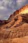 Sunset light on red rock cliffs, Capitol Reef National Park, Southern Utah